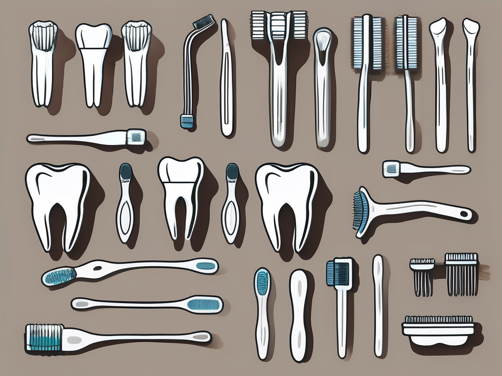 Different types of dental prosthetics such as dentures
