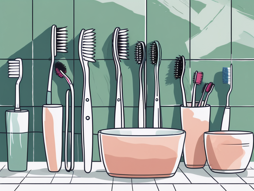 Various types of toothbrushes